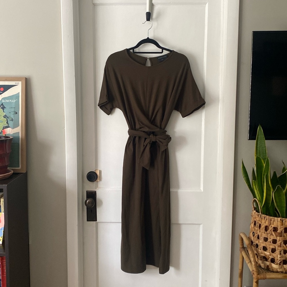 SMALL Modern Citizen Olive Midi Dress